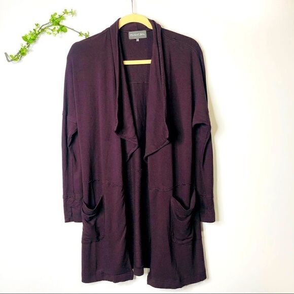 Michael Stars Long Drapey Jacket Coat - Picture 2 of 11